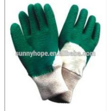 Sunnyhope schwere grüne Latex beschichtete Handschuhe Hersteller